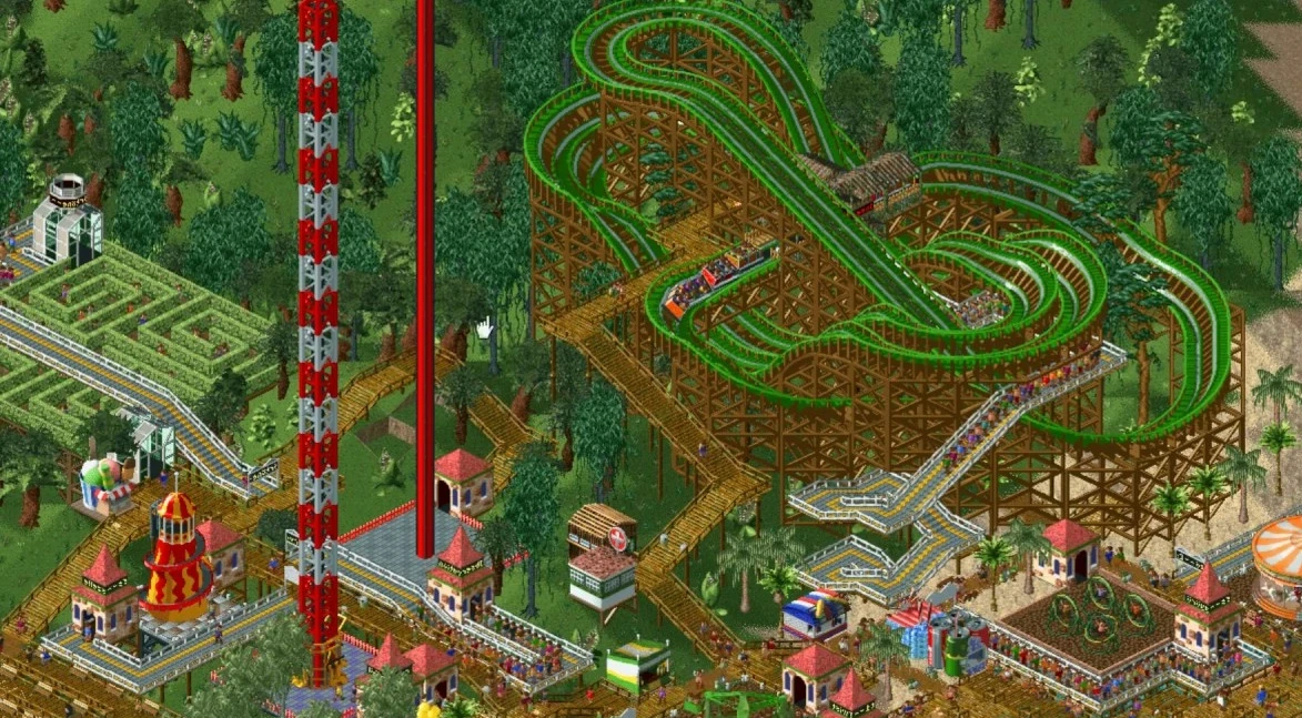 В Rollercoaster Tycoon 2 игрок создал аттракцион, проезд по которому займёт 45 лет
