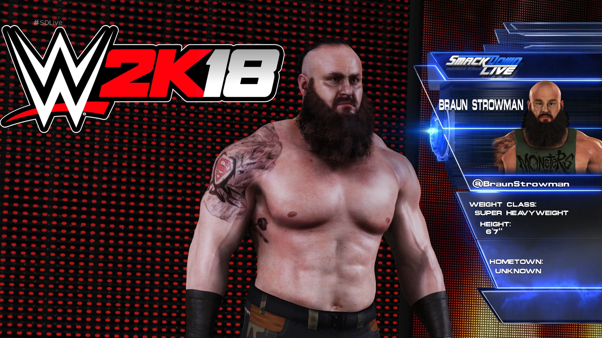 WWE 2K18 "Braun Strowman 9 Attires Мод"