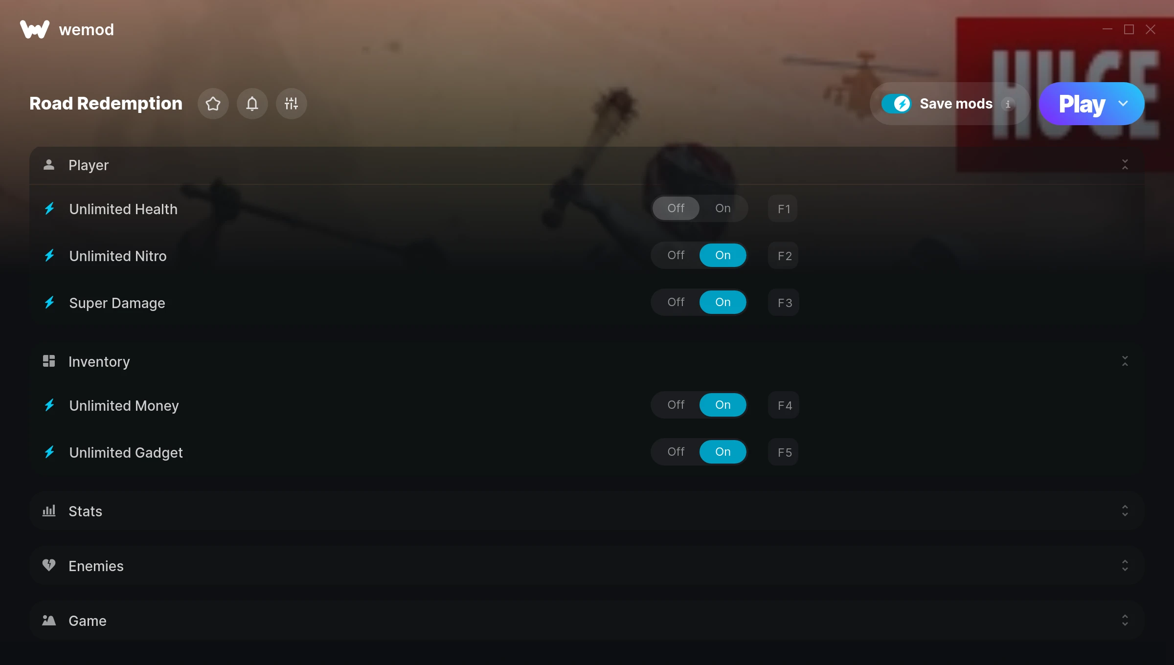 Road Redemption "Трейнер +7" [UPD: 08.08.2025] {MrAntiFun / WeMod}