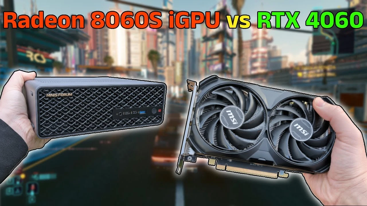 Эксперт сравнил встройку Radeon 8060S с настольной GeForce RTX 4060
