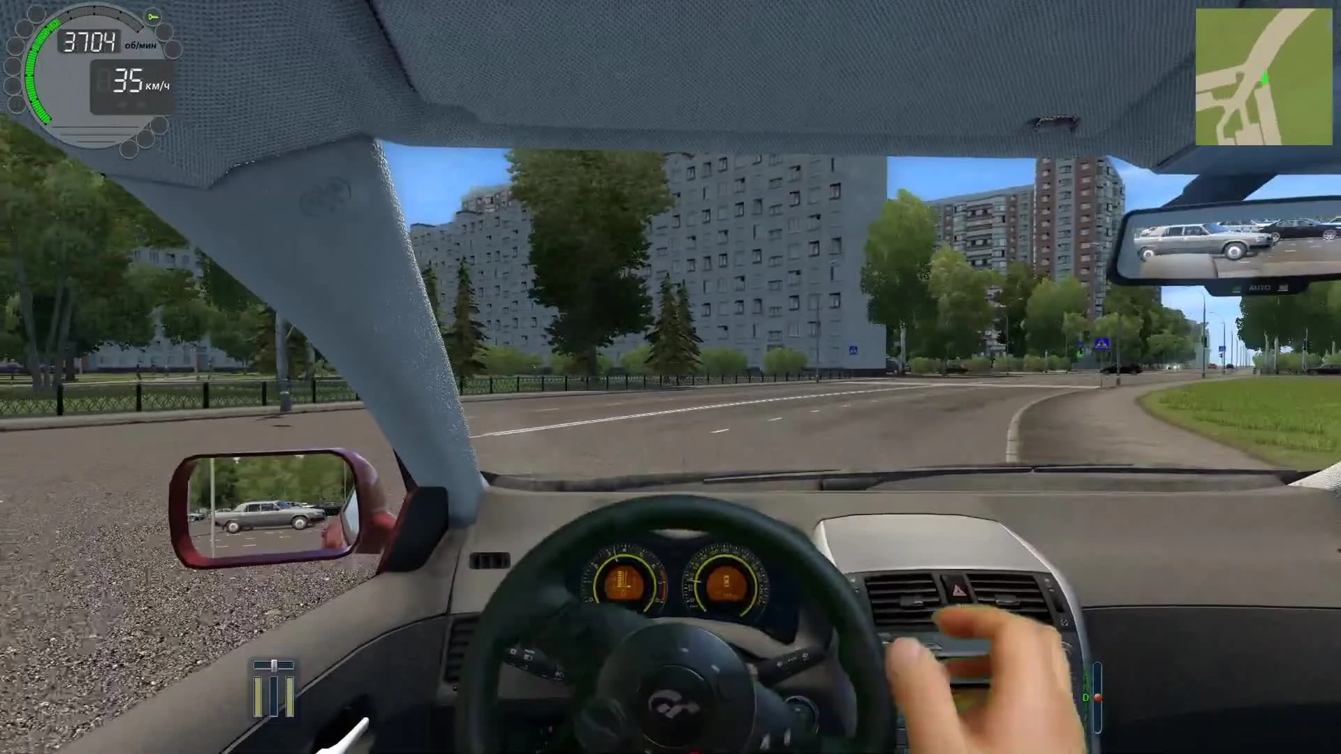 Самая Бюджетная Виртуальная Реальность City Car Driving