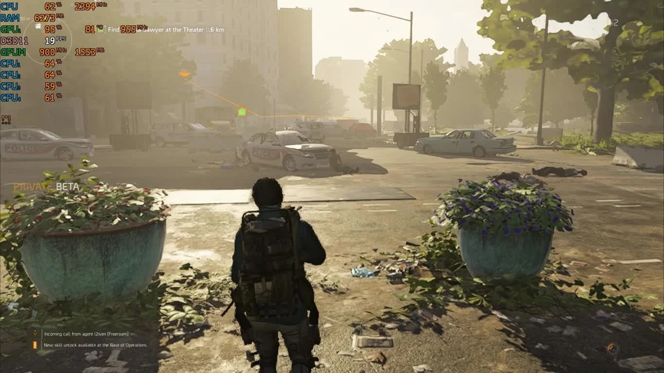 Tom Clancy's The Division 2 Beta на слабом ноутбуке