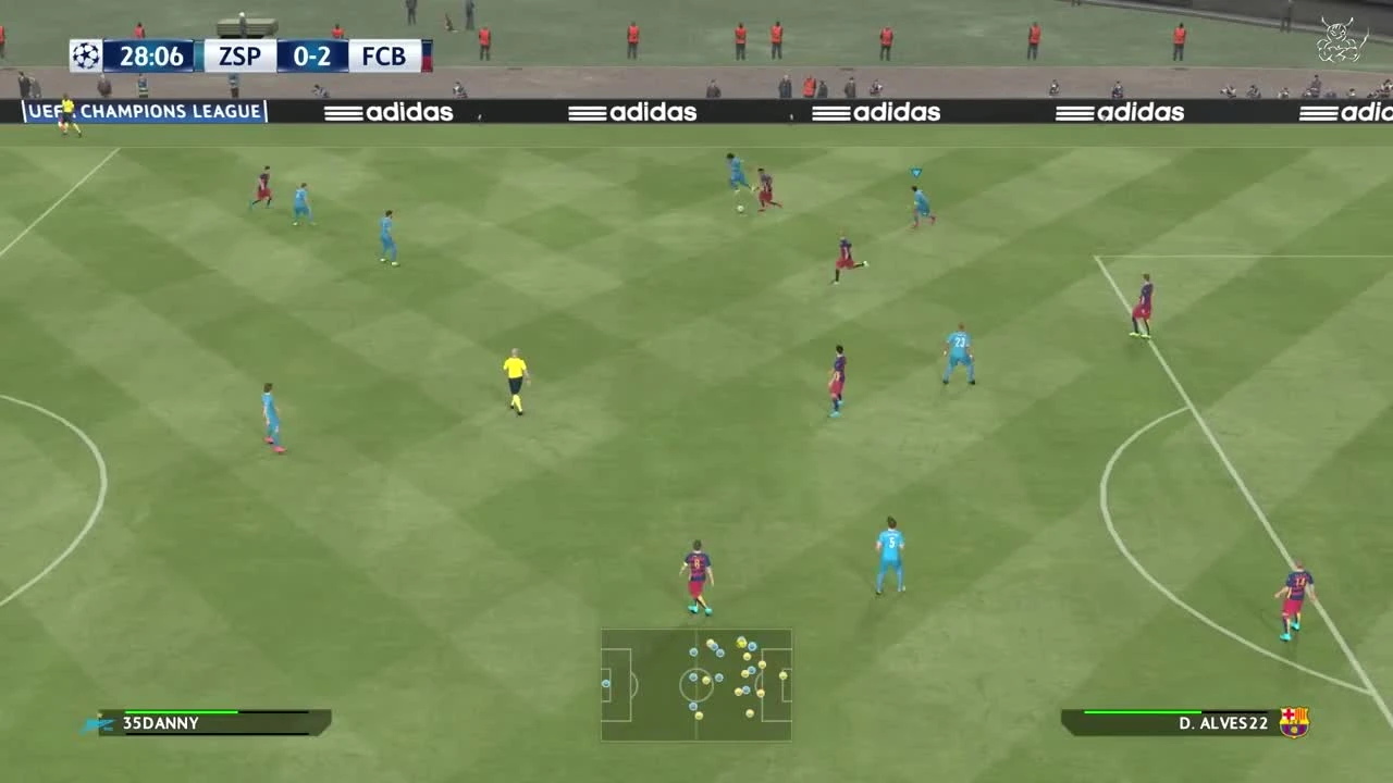 Зенит - Барселона в PES 2016 [18+]