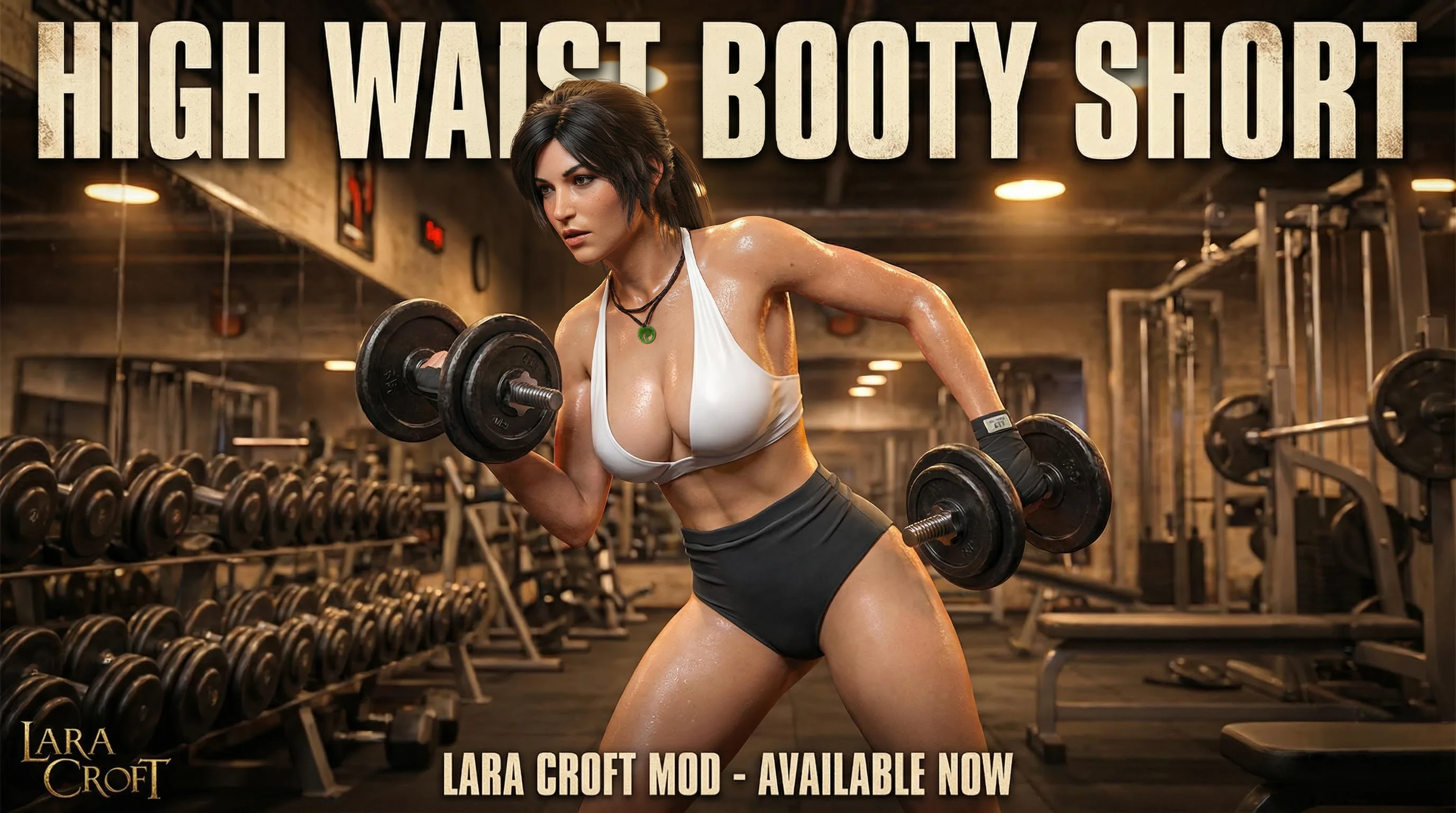 Rise of the Tomb Raider "Лара Крофт в шортах с высокой талией"