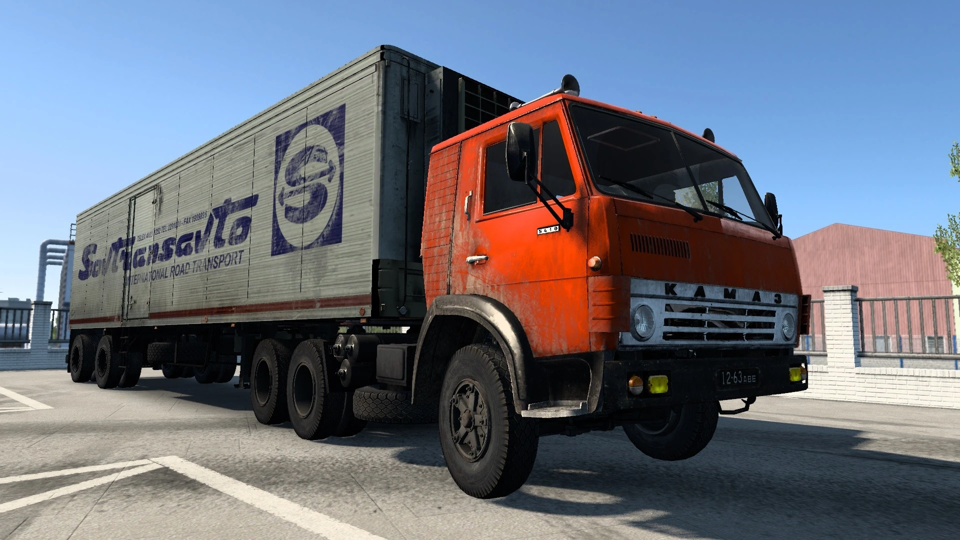 Euro Truck Simulator 2 "Грузовик КамАЗ 5410 Modified OQ37 + Прицепы" [1.47] {AJIEHA}