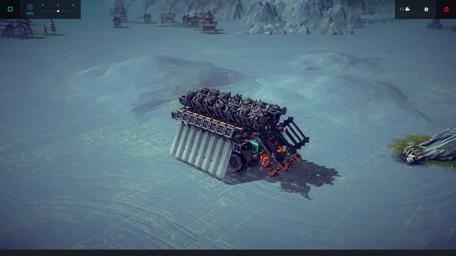 Besiege "Бомбомёт "Амарант", 14 снарядов."