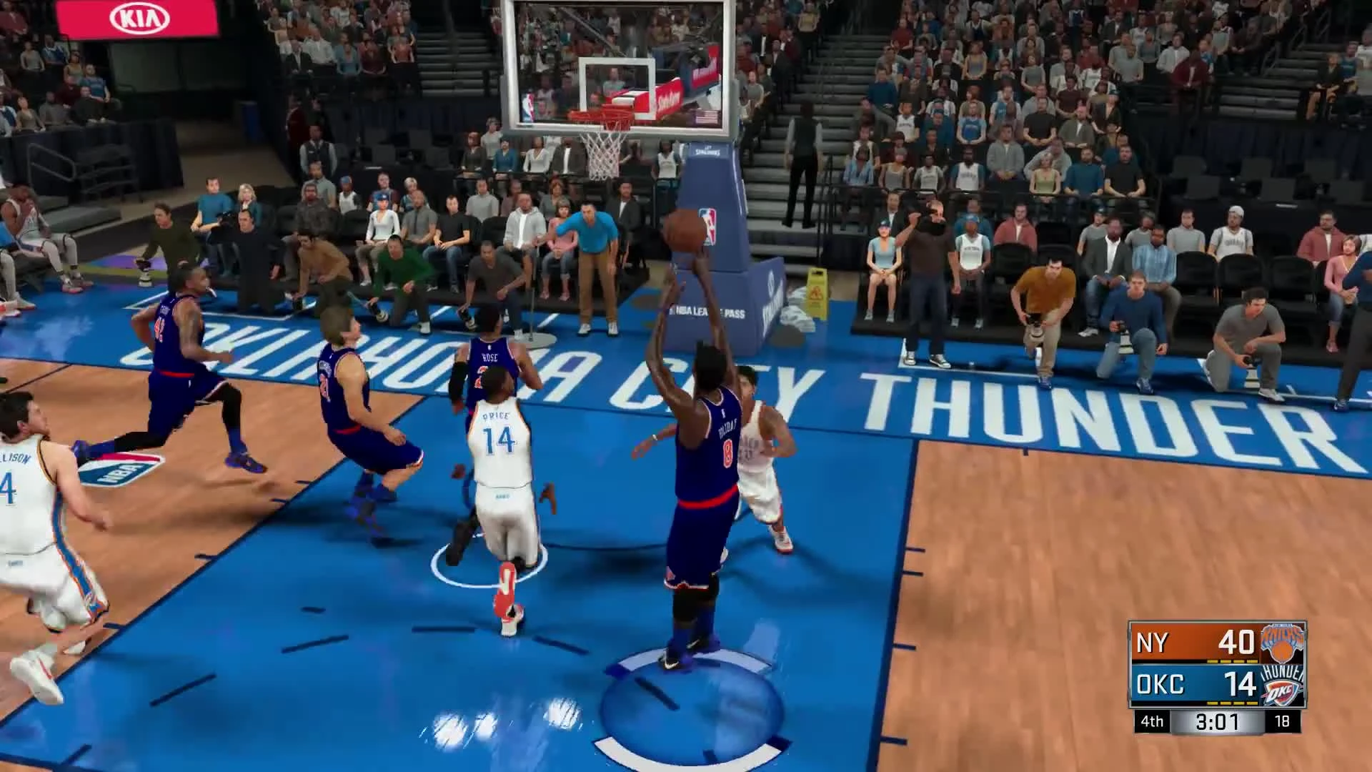 Баг в баскетбольном симуляторе NBA 2K17