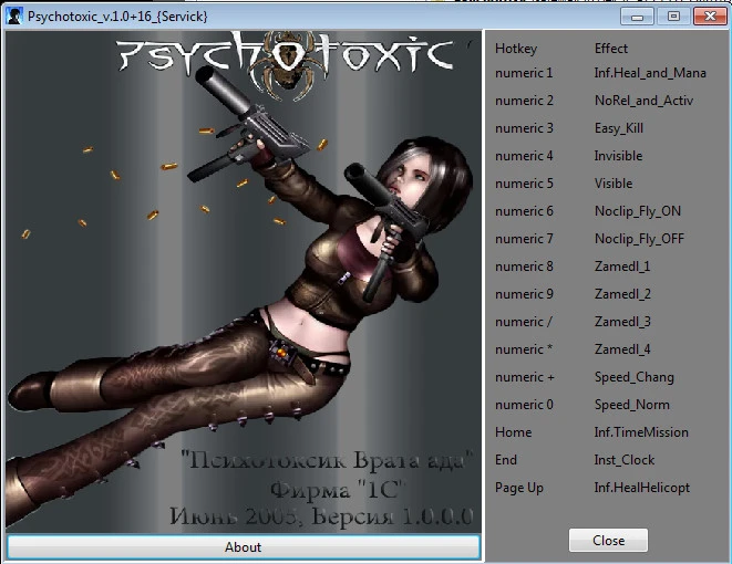 Psychotoxic: Gateway to Hell: Трейнер/Trainer (+16) [1.0] {Servick}