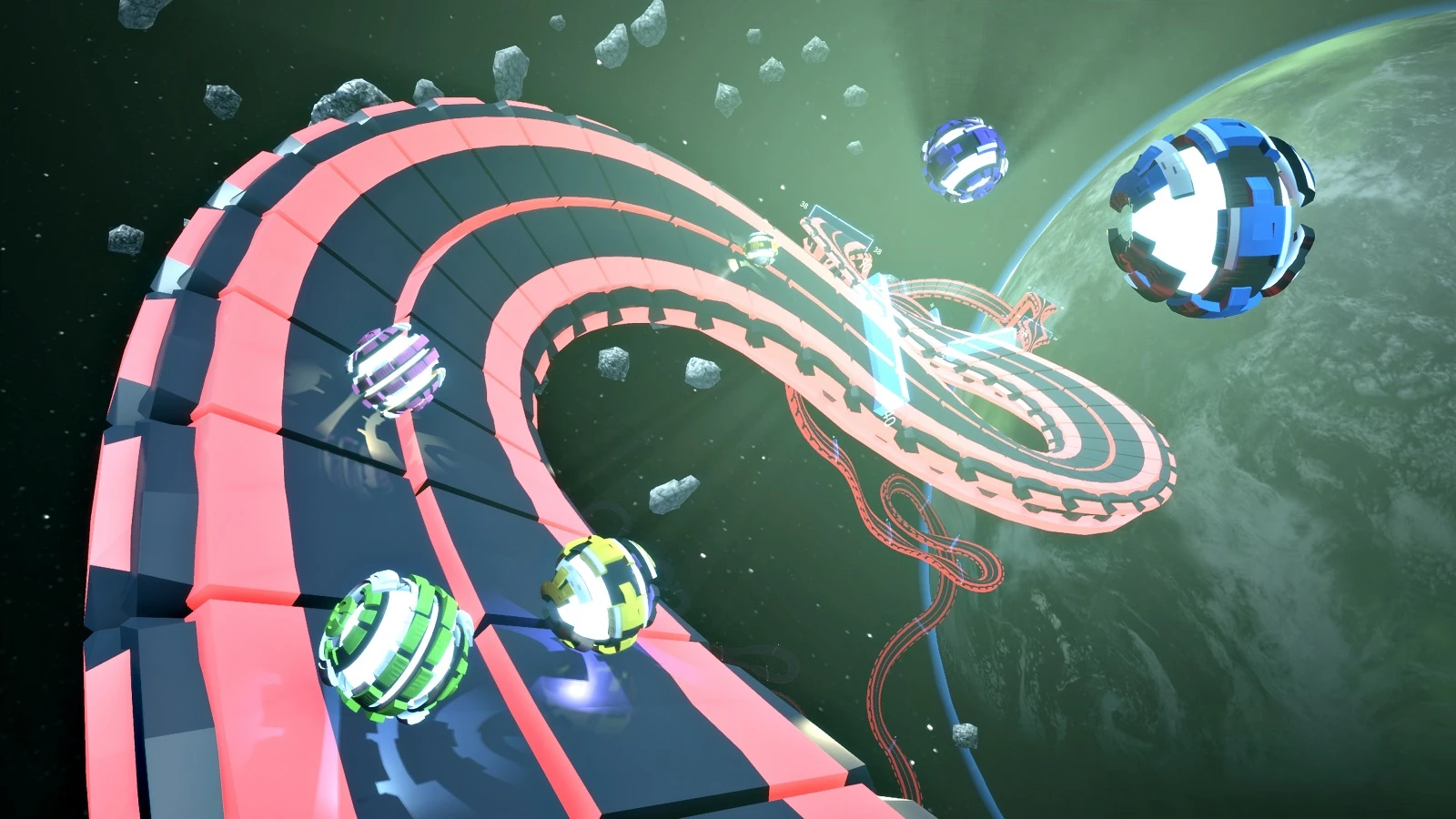 Геймплей аркадных гонок Super Impossible Road