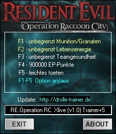Resident Evil - Operation Raccoon City: Трейнер/Trainer (+5) [1.0] {dr.olle}
