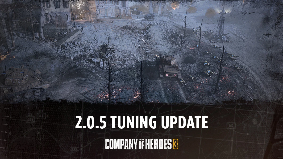 Крупное обновление 2.0.5 для Company of Heroes 3 улучшает карты и цели