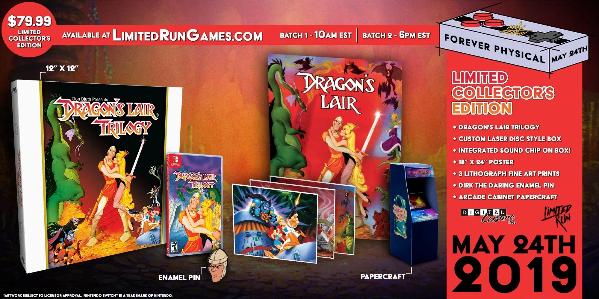 Dragon's Lair Trilogy выйдет на картриджах