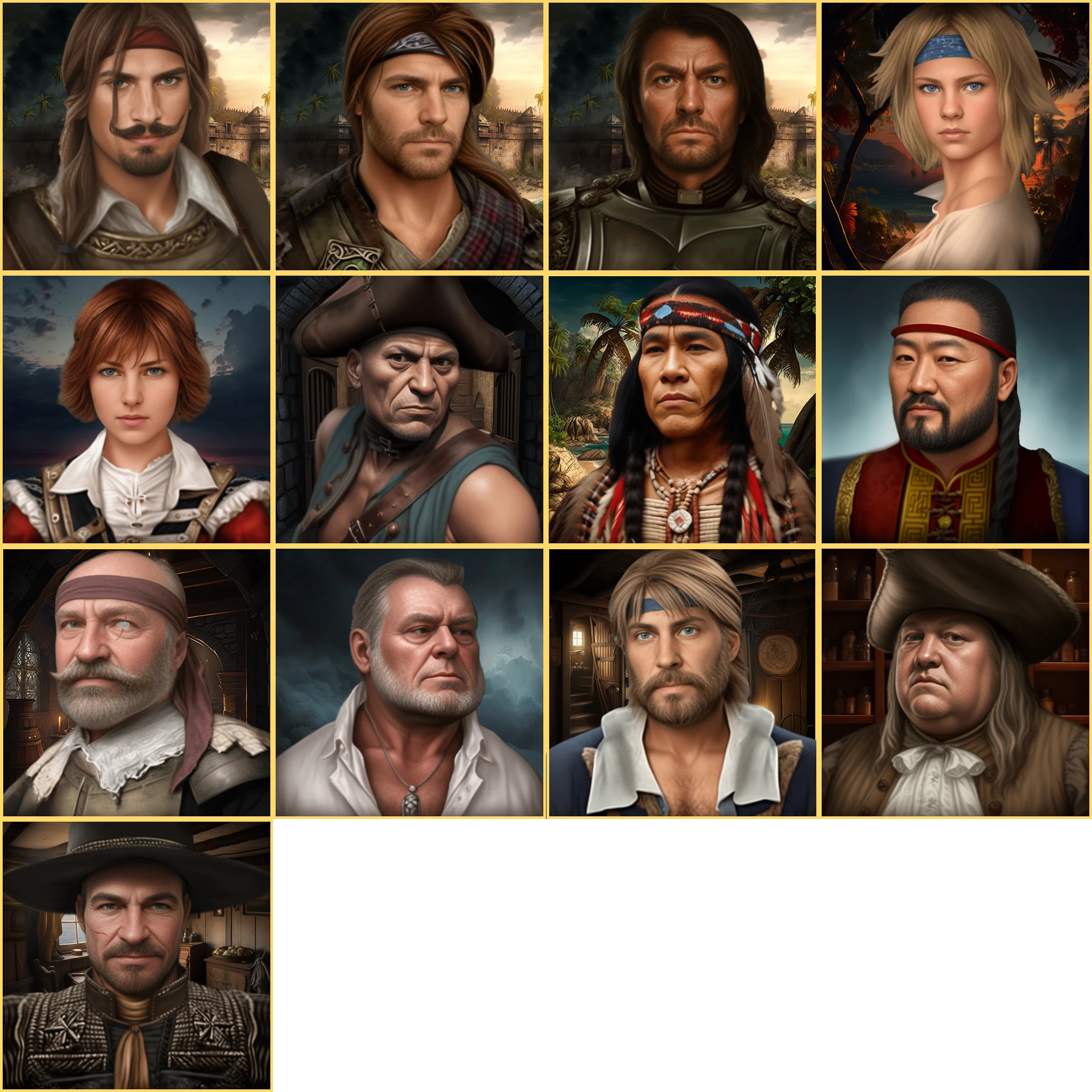 Sea Dogs: To Each His Own "Новые портреты для основных персонажей"