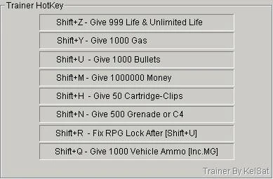 Mercenaries 2: World in Flames: Трейнер (+8)