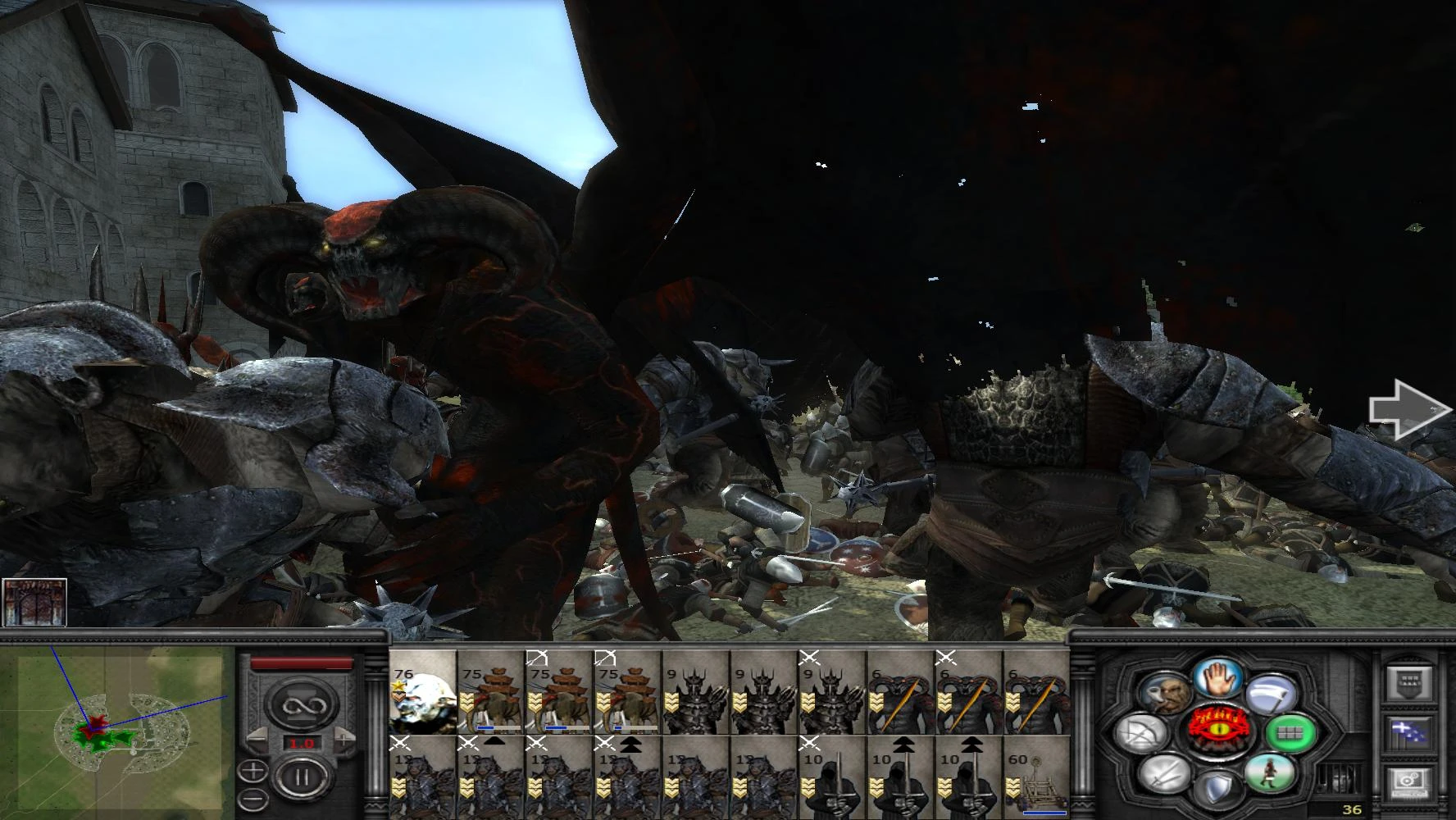 Medieval 2: Total War "Найм отрядов Мордора и Харад v.1.0 для мода Third Age Total War 3.2"