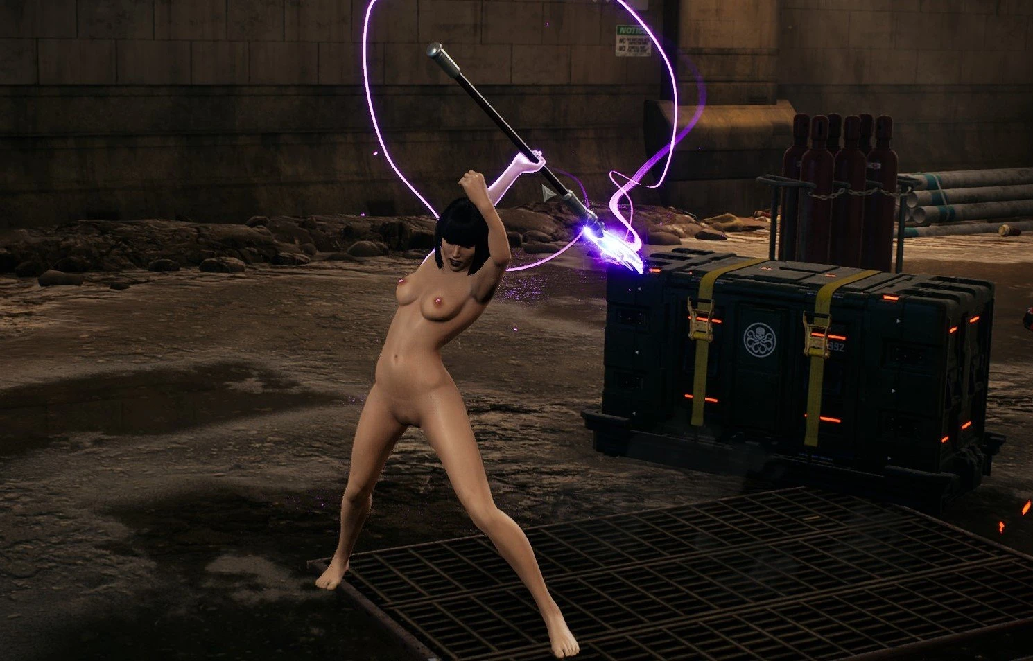 Marvel's Midnight Suns "Мод на обнаженку для Капитан Марвел, Охотницы и Нико"