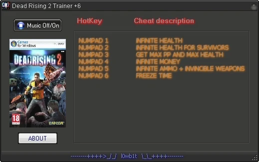 Dead Rising 2: Трейнер (+6) [1.0] {l0wb1t}