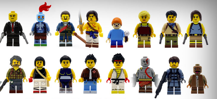 Фигурки LEGO персонажей из видеоигр