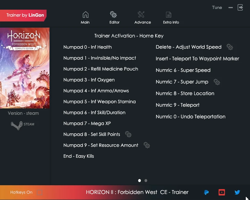 Horizon: Forbidden West "Трейнер +17" [1.0.43.0: Fixed] {LinGon}
