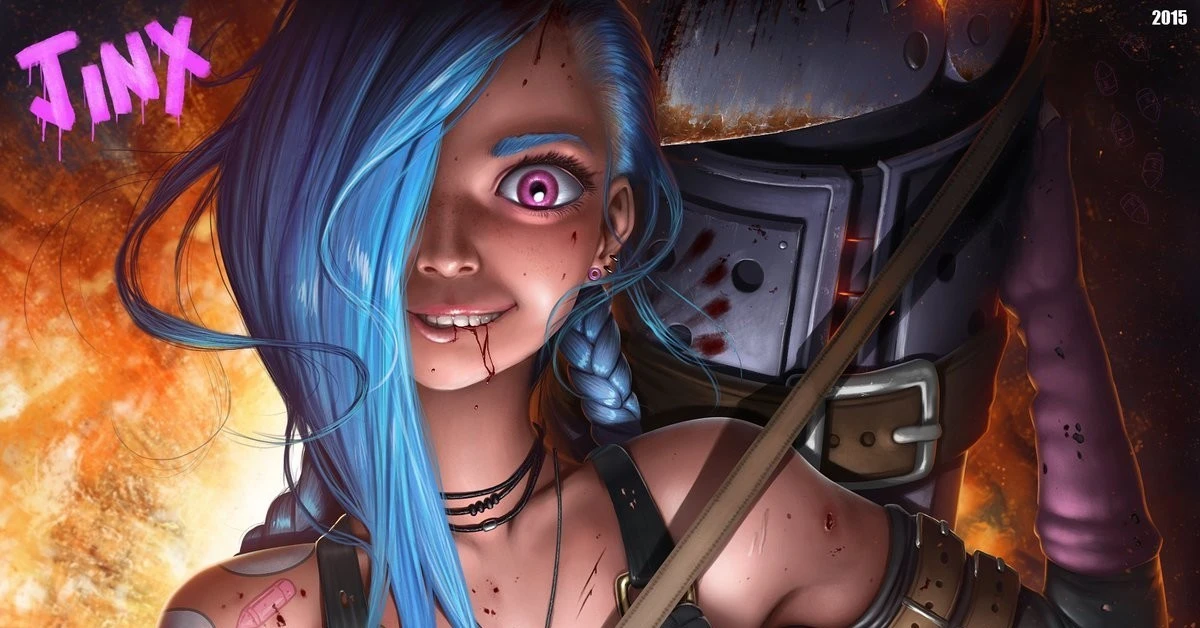 Косплей на Джинкс из League of Legends