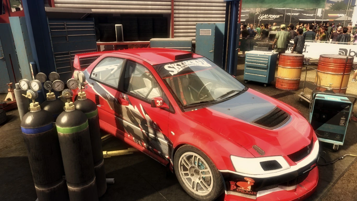 DiRT 2 "Mitsubishi lancer evo 9 | текстура лансера из 3 форсажа e9x + e9r"