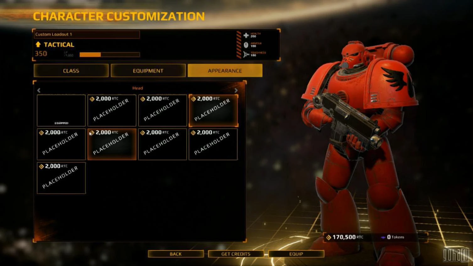 Eternal Crusade - Демонстрация системы кастомизации персонажа
