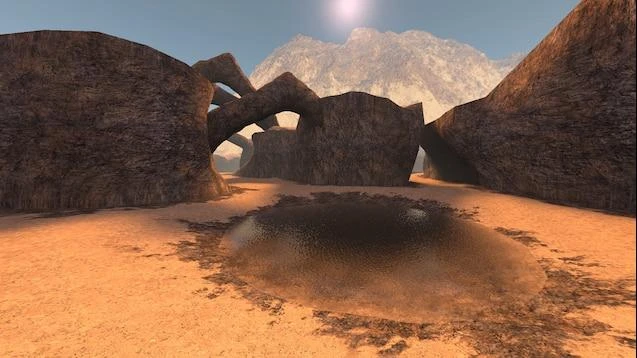 Garry's Mod "[GM] Desert Mountains - Карта Большая Пустыня"