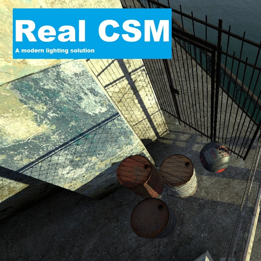 Garry's Mod "Real CSM - Современное освещение и Тени"