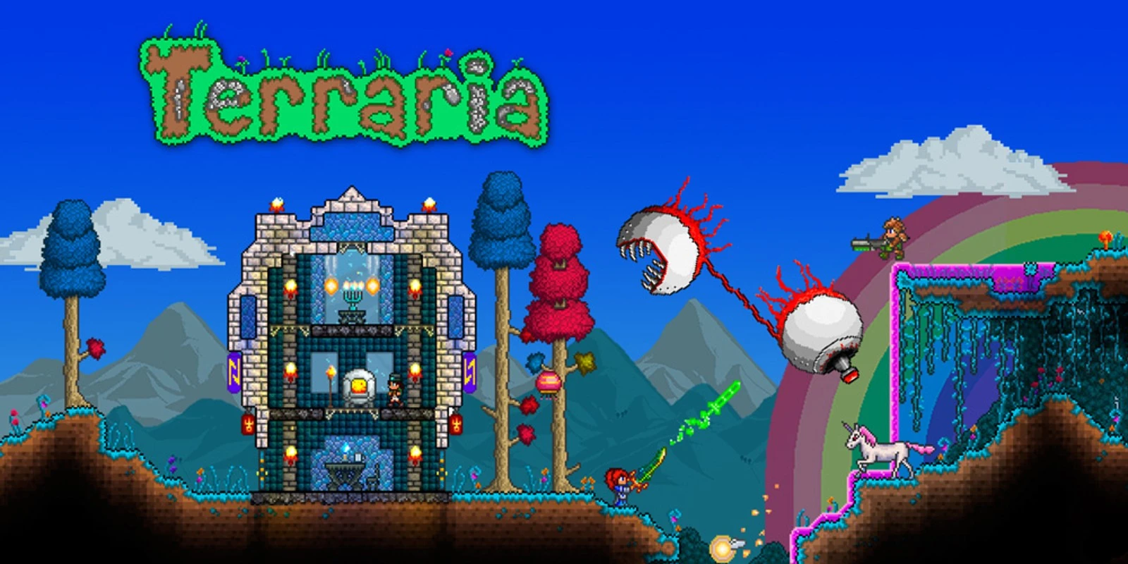 Геймплей Terraria на Nintendo Switch