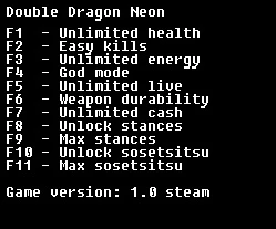 Double Dragon: Neon: Трейнер/Trainer (+11) [steam] {LIRW / GHL}