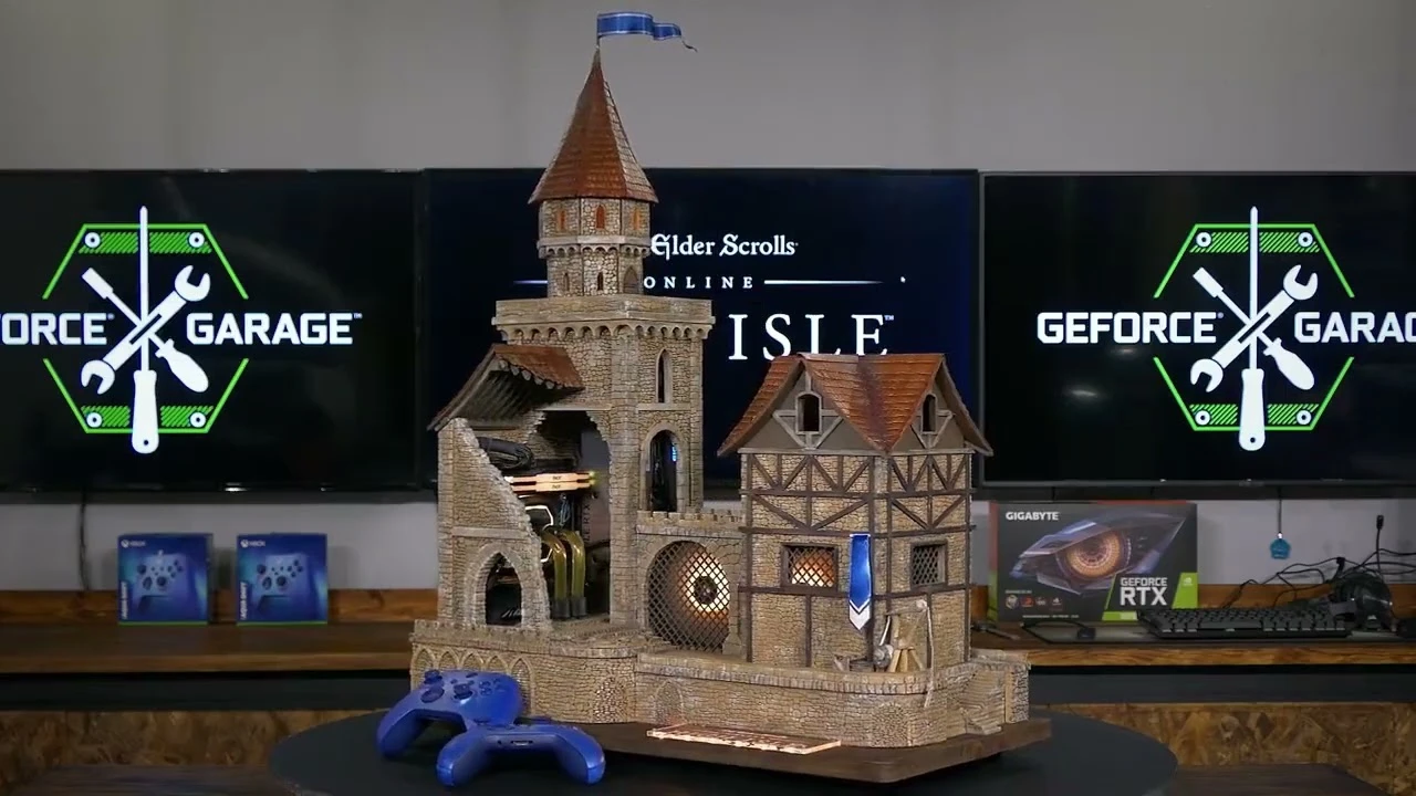 Разработчики The Elder Scrolls Online собрали мощный ПК в виде бретонского замка