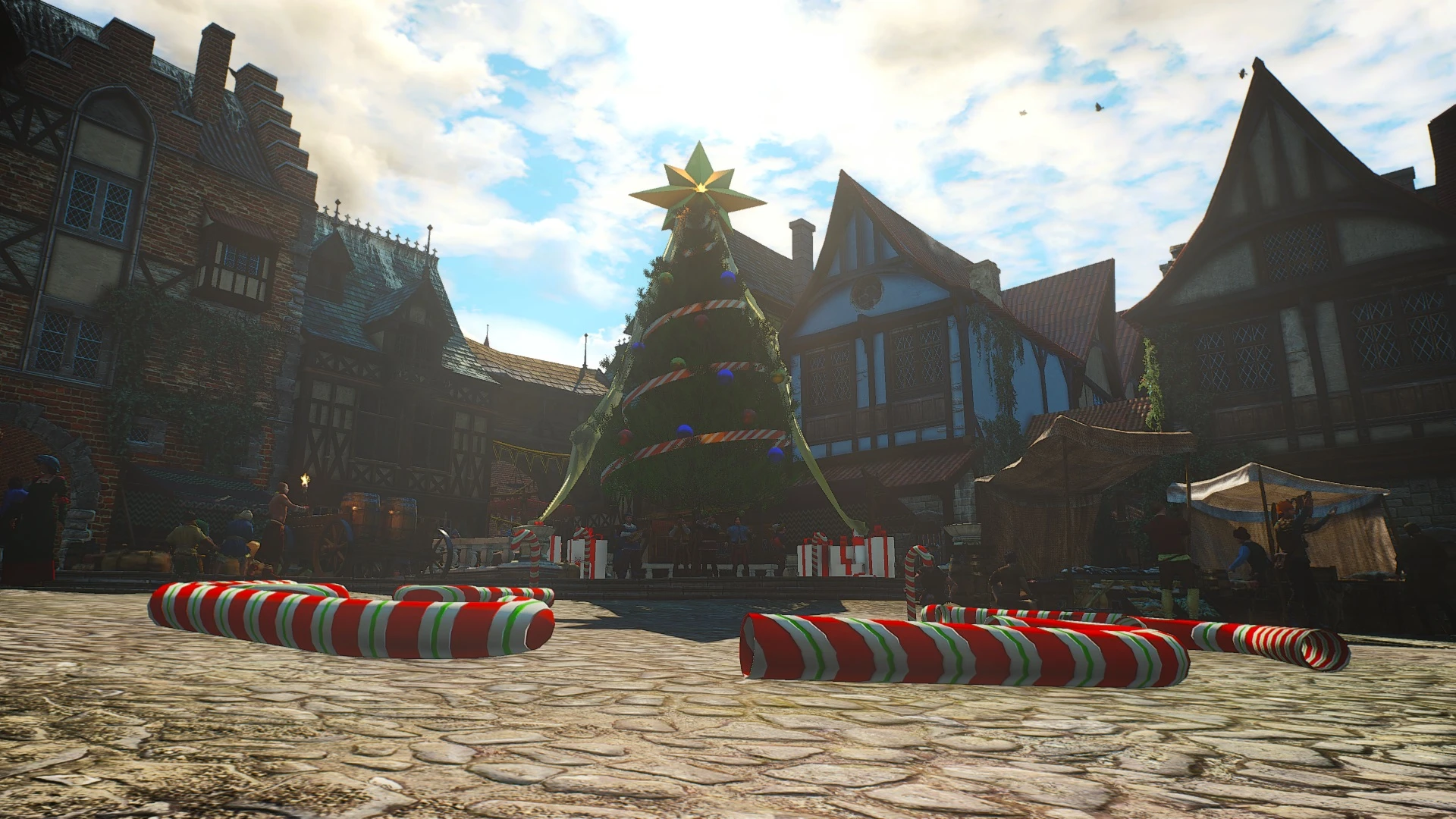 Witcher 3 "Новогодняя елка в Новиграде"