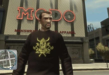 GTA 4 "Кофта с картинкой воина"