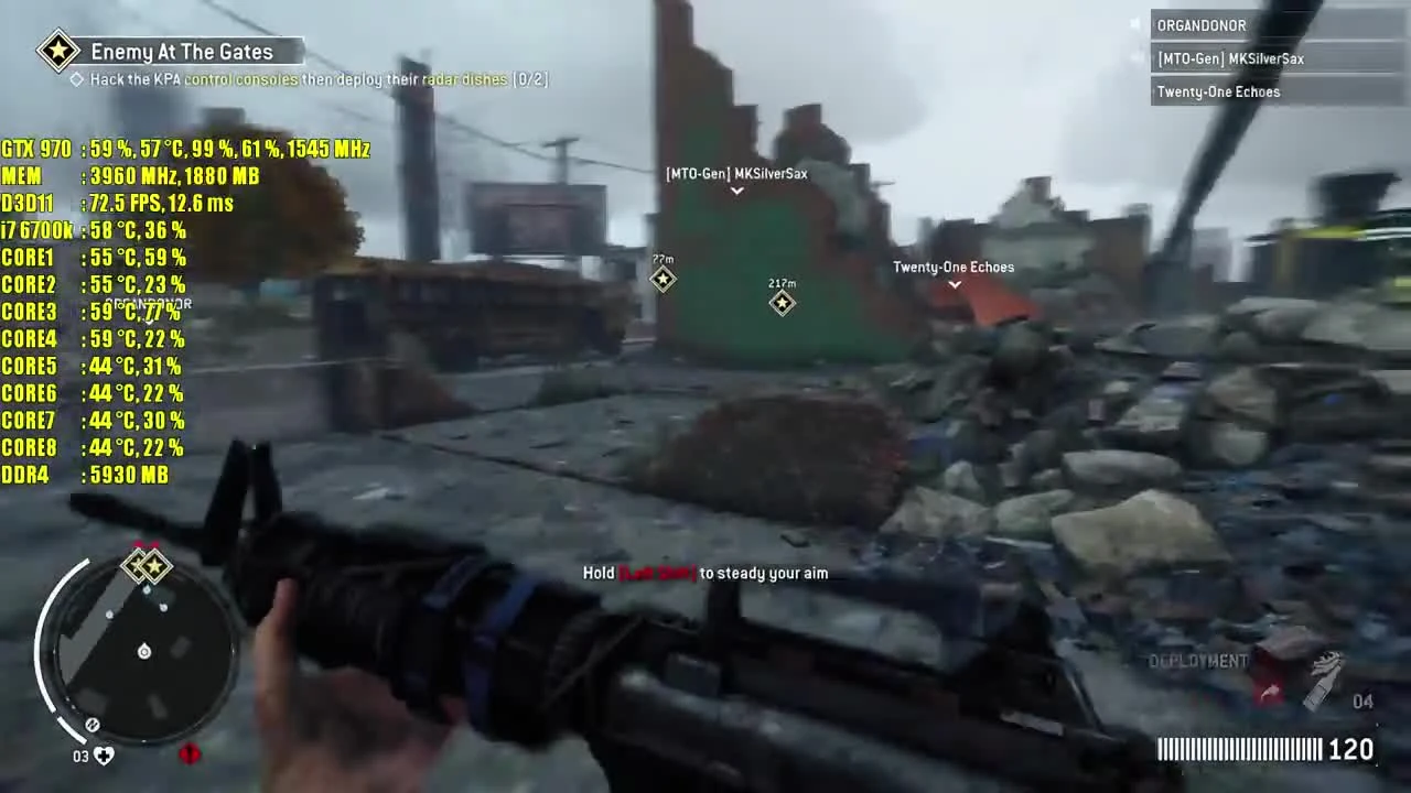 Homefront: The Revolution "Геймплей кооператива на GTX 970 OC"