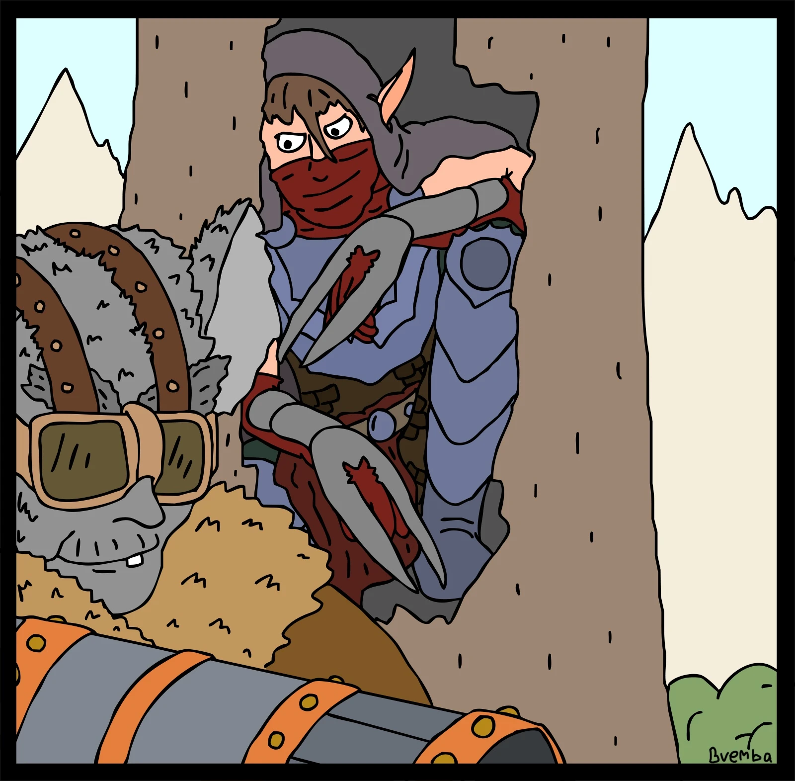 Ловчий притаился