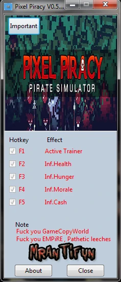 Pixel Piracy: Трейнер/Trainer (+4) [0.5.0.2] {MrAntiFun}