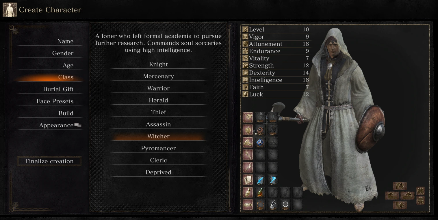 Dark Souls 3 "10 новых классов"