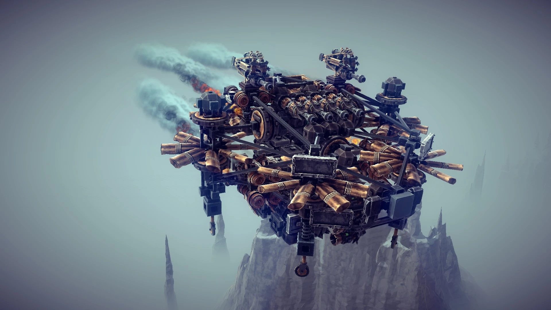 Besiege "Кассетный бомбардировщик Огнецвет"