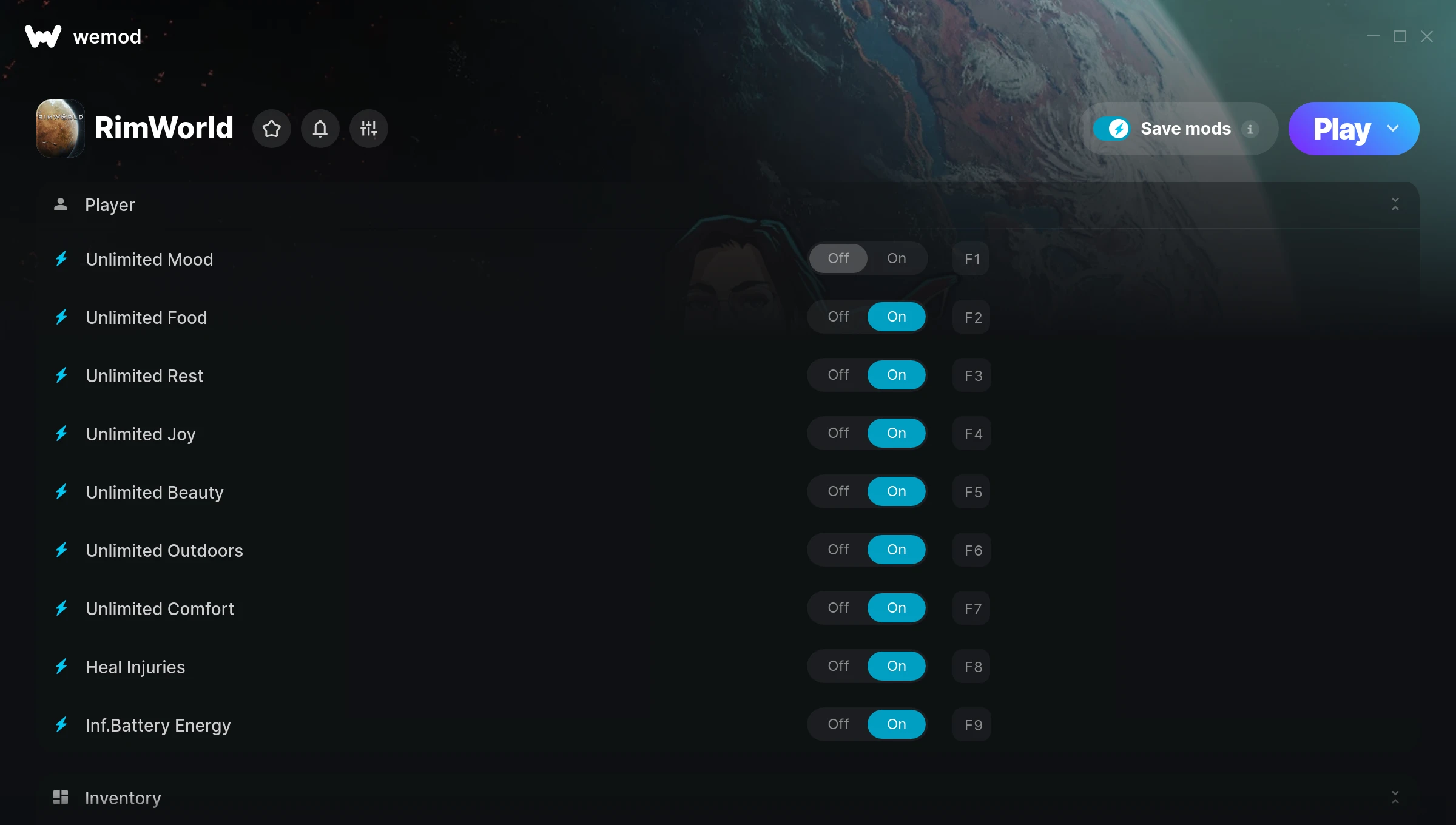 RimWorld "Трейнер +14" [UPD: 14.07.2025] {MrAntiFun / WeMod}