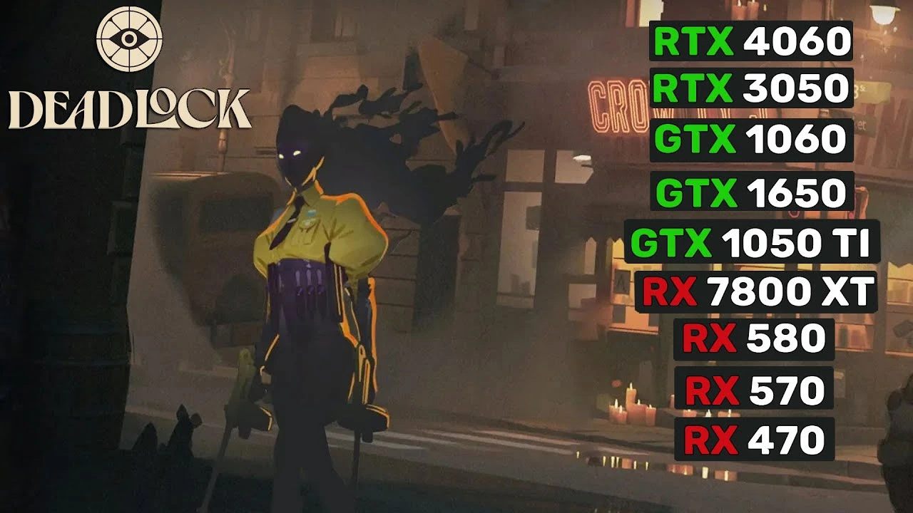 Производительность Deadlock на 9 популярных видеокартах