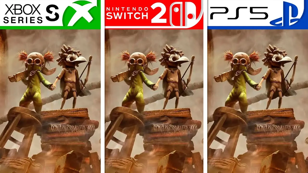 Сравнение графики Little Nightmares 3 на Switch 2, Xbox Series S и PS5