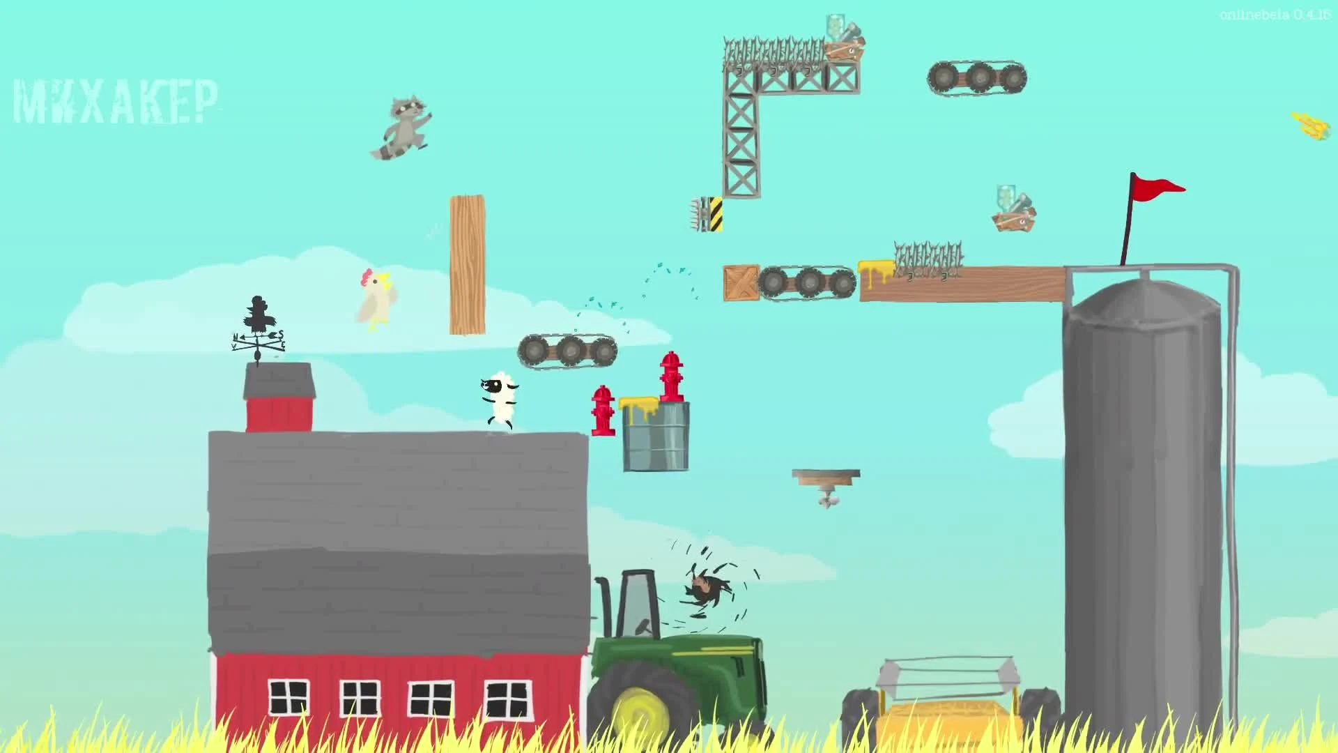 ULTIMATE CHICKEN HORSE - Смешные моменты