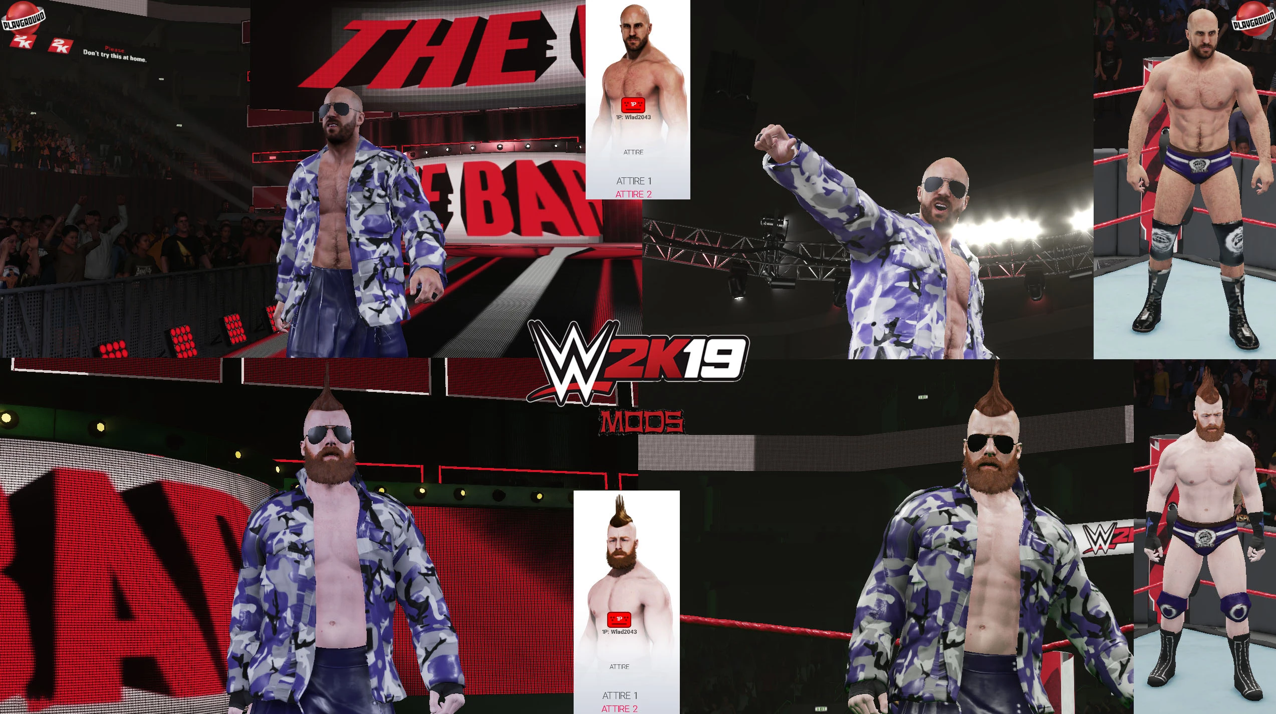 WWE 2K19 "The Bar 2K20 Порт Наряд Мод"