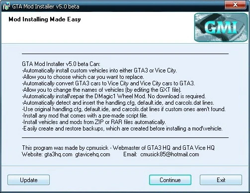 GTA VC "Mod Installer v5.0 beta"