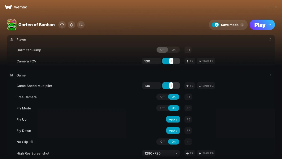 Garten of Banban "Трейнер +15 от WeMod: Редактор игрока и физики"