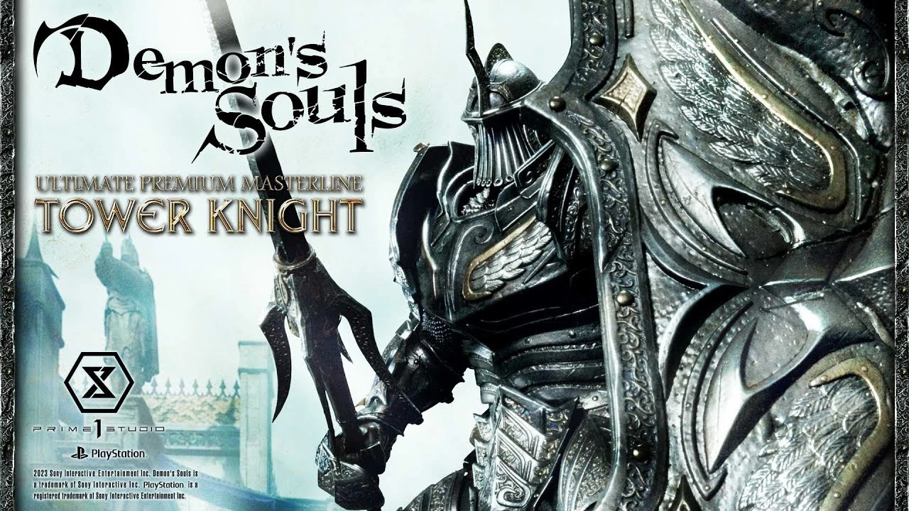 Брутальный Рыцарь Башни из ролевого экшена Demon's Souls представлен в виде скульптуры