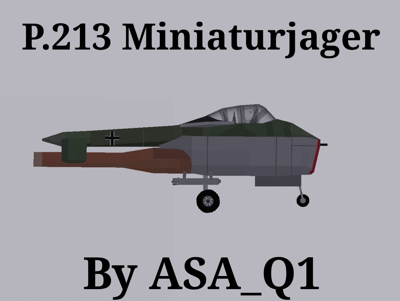 People Playground "Немецкий истребитель P.213; 2 версии" [v.1.28+]