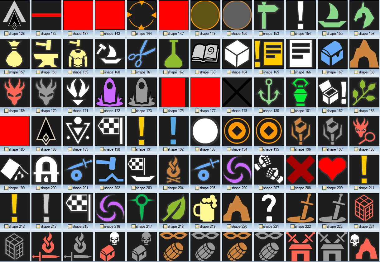 Witcher 3: Wild Hunt, the "Colored Map Markers v1.12"