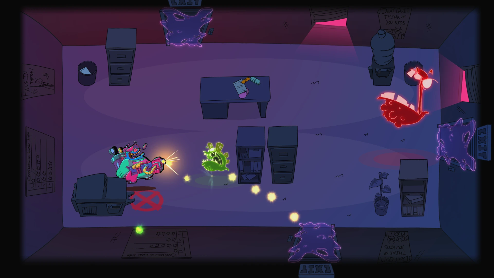 Dead End Job - двухмерный шутер про охоту на приведений