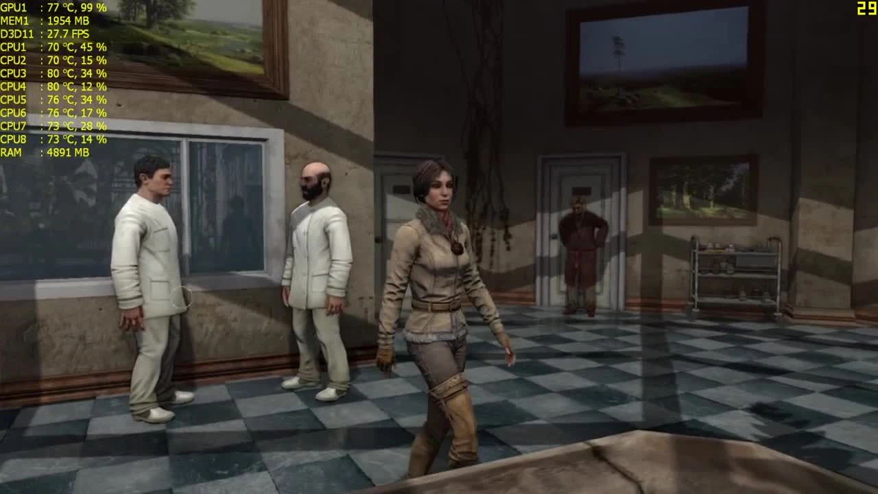 Syberia 3 "Тест производительности GTX 750Ti - i7 2600K"